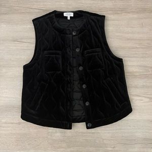 & other stories velvet vest